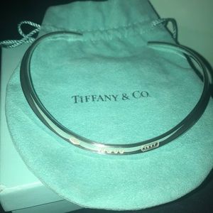 Tiffany & Co Sterling Silver 1837 Cuff Necklace